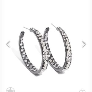 Glitzy by Association Black/White  Earrings